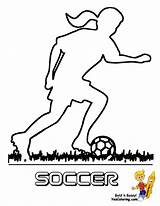 Coloring Soccer Pages Cool Girls Sports Popular sketch template