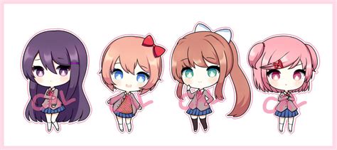 Monika Yuri Natsuki And Sayori Doki Doki Literature