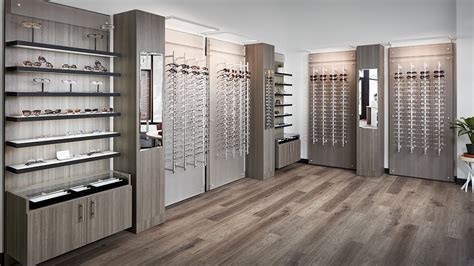 optical interior design eyewear display portfolio eyeglass