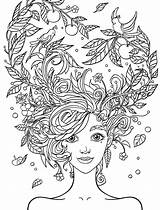 Coloring Pages Hairstyle Getcolorings Hair sketch template