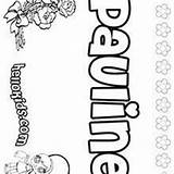 Pauline Coloring Pages Paulina Names Girls Hellokids Patricia Name sketch template