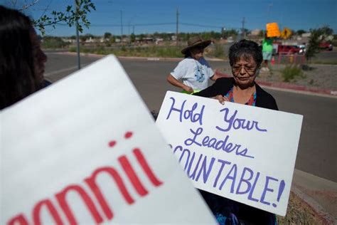 presidential candidate in navajo nation protests a language requirement