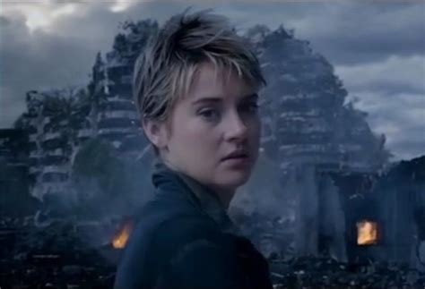 see shailene woodley s pixie haircut and the teaser trailer for