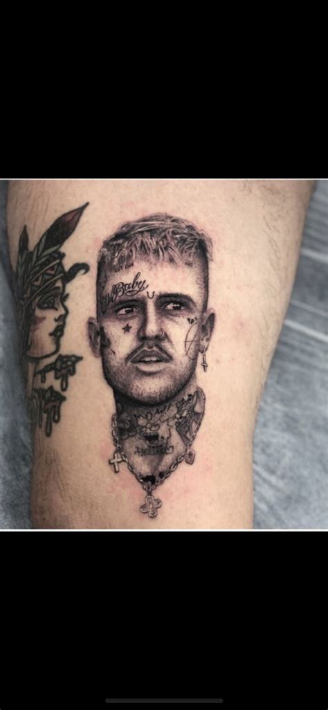 Lil Peep On Ma Leg Leg Tattoos Tattoos Portrait Tattoo