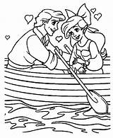 Ariel Coloring Pages Disney Princess Kids sketch template