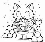 Coloring Snowball Kitty Snow Pages Tuesday Cat Joy Wicked Mind Plan Sweet Little They If Click Has sketch template