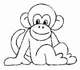 Monkey Coloring Cute Pages Baby Printables Colouring Printable Kids Popular sketch template