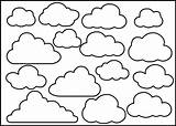 Cloud Clouds Stencil Template Stencils Templates Printable Shapes Crafts Paper Pattern Nina Brackett Molde Outline Patterns Want2scrap Cut Print Nuvem sketch template