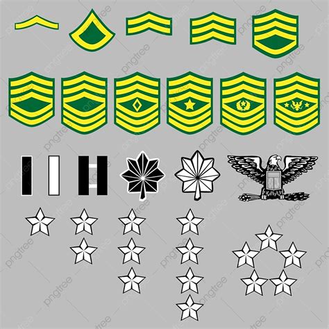 army insignia vector png images  army rank insignia  officers