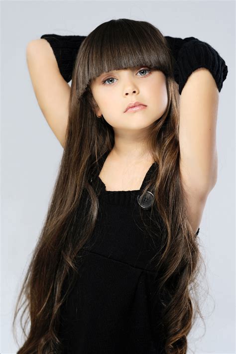 girl  beautiful long hair stock photo