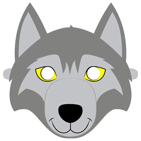 wolf mask coloring page  printable coloring pages