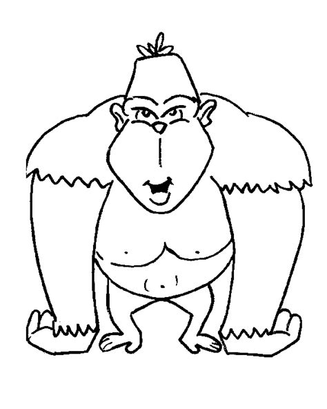 gorilla coloring pages  kids updated