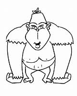 Coloring Pages Animal Animals Gorilla Cartoon Jungle Kids Printable Print Colouring Color Drawing Getdrawings Coloringpagesabc Miracle Timeless Coloringbookfun sketch template
