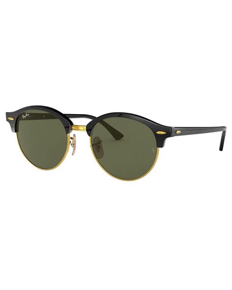 ray ban clubround classic rb4246 sunglasses in black fast shipping