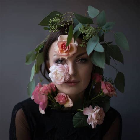 flower face photography  kristen hatgi sink great inspire