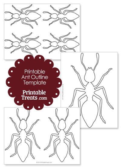 printable ant outline template outline template printable ants