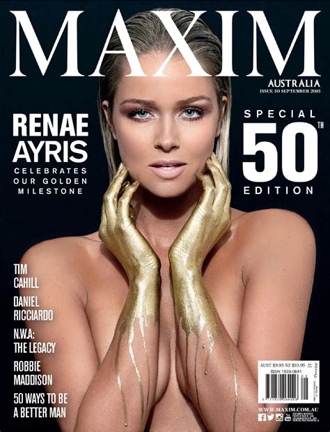 Naked Renae Ayris In Maxim Photoshoot