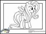 Coloring Fluttershy Pages Pony Little Body Hair Pick Whole Yellow sketch template