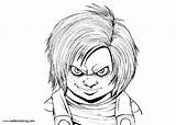 Chucky Drawing Creative Inking Homecolor sketch template