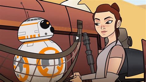 star wars forces of destiny rey and bb 8 find trouble