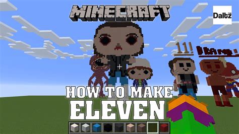 Eleven Stranger Things Pixel Art Minecraft Youtube