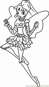 Winx Club Miele Coloring Pages Coloringpages101 Fairy Cartoon Series sketch template