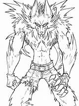 Werewolf Werewolves Goosebumps Coloring4free Template 1019 Horror Wizard sketch template