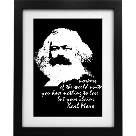 karl marx workers quote art print redmolotov
