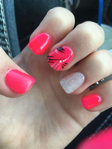 cute bright summer acrylic gel nails bright summer gel nails summer