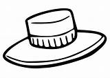 Hat Coloring Large sketch template