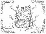 Disney Princesses Coloring Pages Baby sketch template