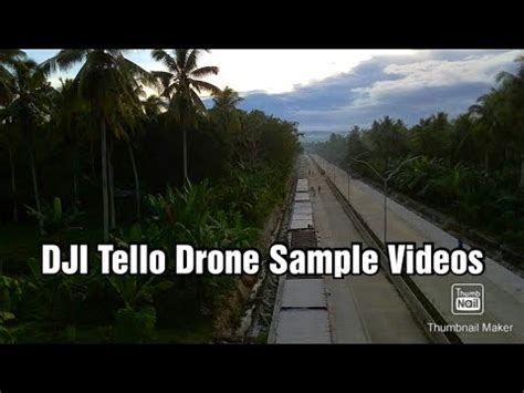 dji tello drone sample  youtube