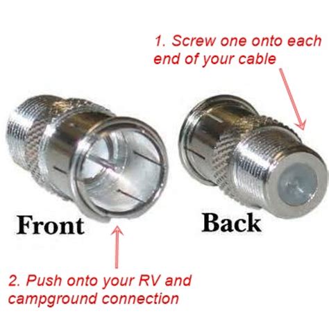 tv cable quick connects   rv