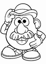 Potato Head Mr Coloring Pages Printable Color Drawing Sheets Reindeer Mister Toy Story Getdrawings Getcolorings Template Paintingvalley Print Colorings Popular sketch template