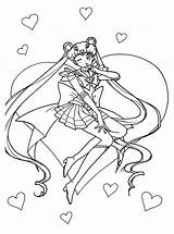 Moon Sailor Crystal Coloring Tumblr Pages sketch template