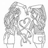 Coloring Bff sketch template