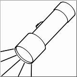 Flashlight Clipart Outline Webstockreview Clipground sketch template