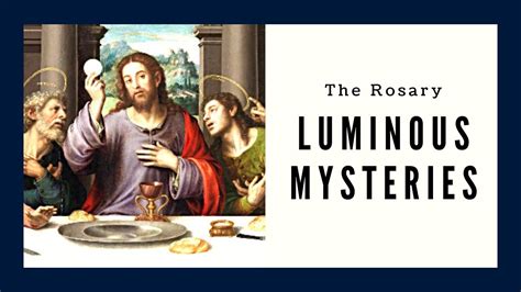 luminous mysteries rosary prayer youtube