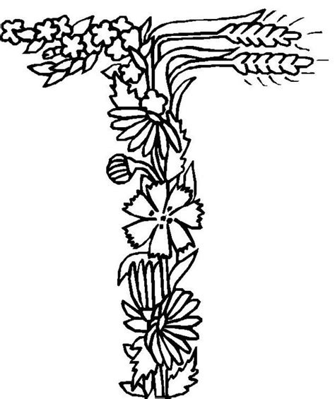 pin  elizabeth owens  flower pic flower coloring pages alphabet