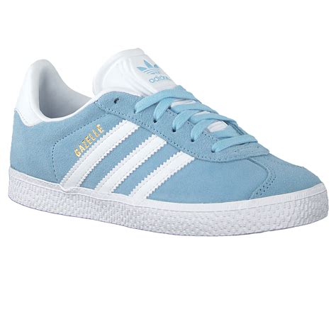 adidas originals gazelle womens girls trainers leather shoes  light blue ebay