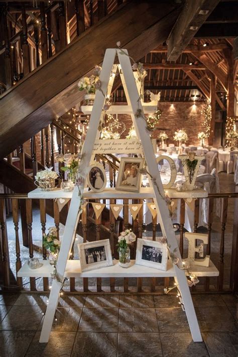 22 Rustic Country Wedding Decoration Ideas With Ladders