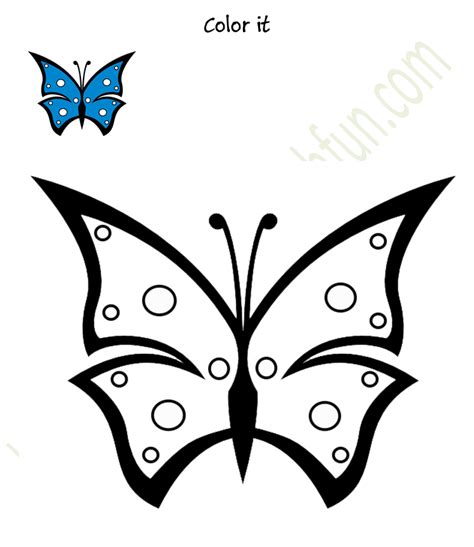 coloring preschool coloring butterfly