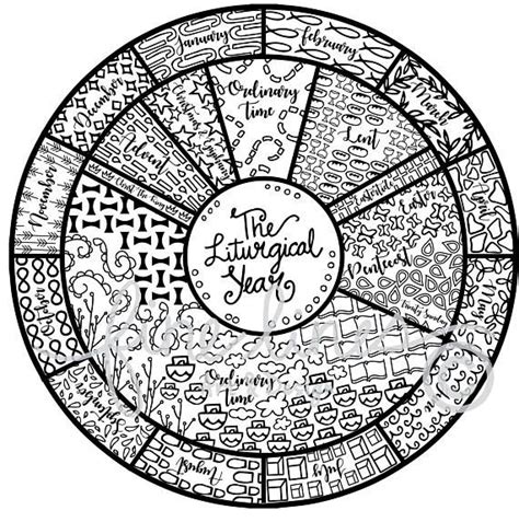 liturgical year coloring page