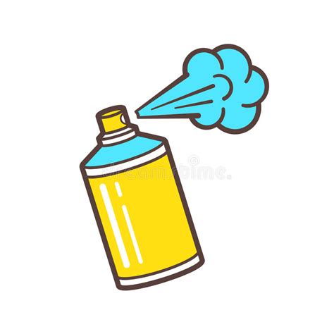 Vector Icon Of Spray Paint Can Stock Vector Illustration