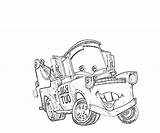 Mater Coloring Pages Cute Another sketch template