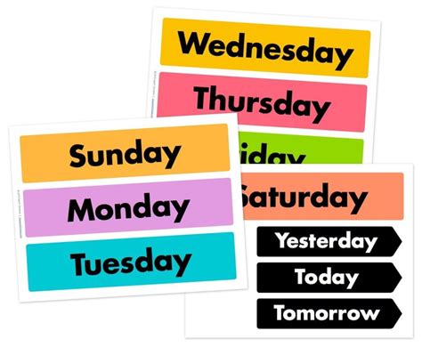 days   week  weather wheel printables  preschool