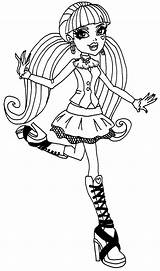 Monster High Elissabat Coloring Pages Getdrawings sketch template