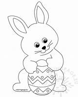 Easter Bunny Egg Cute Holding Coloring Pages Colouring Eggs Coloringpage Eu Kids Rabbit Drawing Book Template Crafts Projects Choose Board sketch template