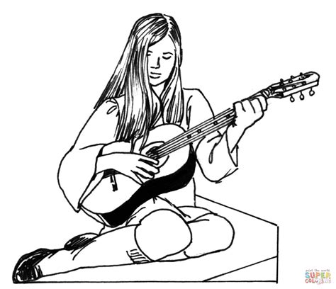 electric guitar coloring page  printable coloring pages clipart