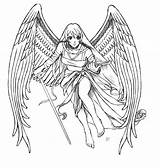 Angel Coloring Realistic Pages Print Getcolorings Printable Color sketch template